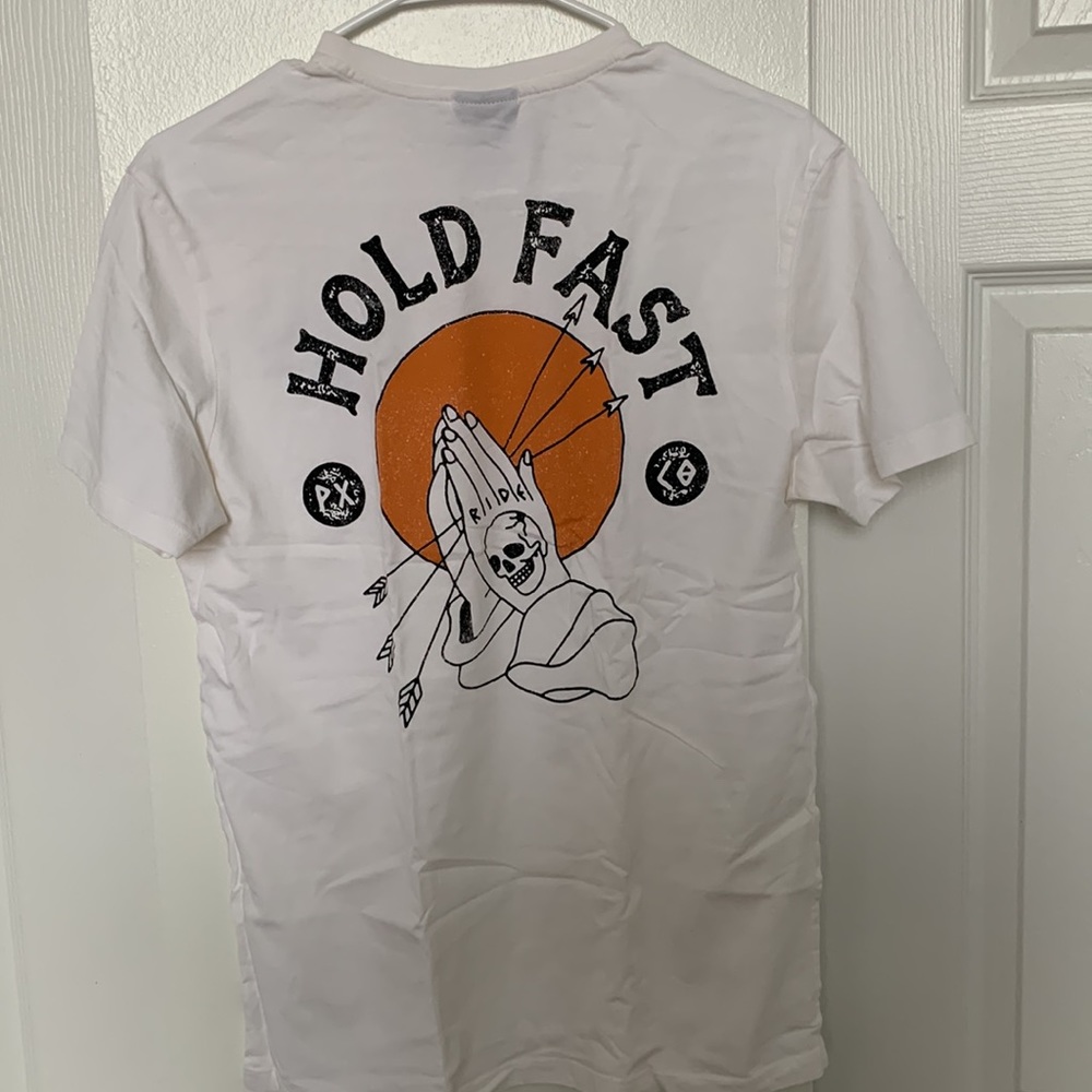 P&co t-shirt tee size small. Provisions and company. Color white graphic t shirt